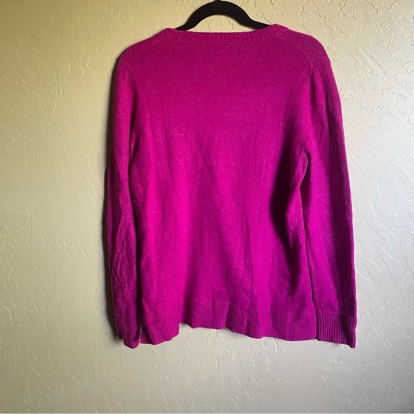 J. Crew Extra Soft Magenta Sweater - Picture 3 of 6